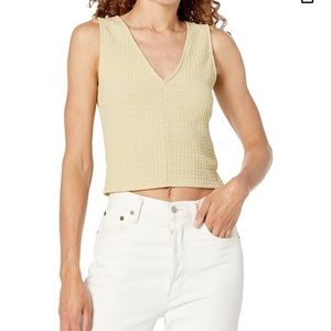 Madewell Rue Top - Geo Stretch Jacquard Pale Lichen